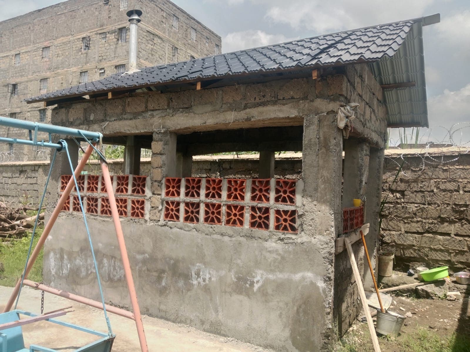 The new kitchen building at Jepegomi Academy